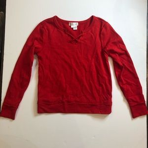 Tilly’s Girls White Fawn red sweatshirt
